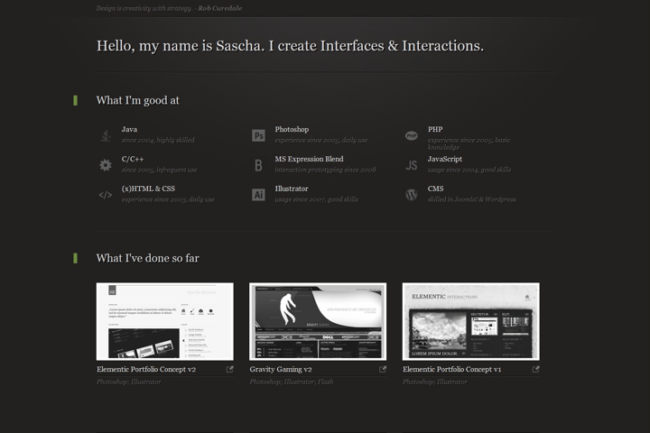 Elementic Interactions
